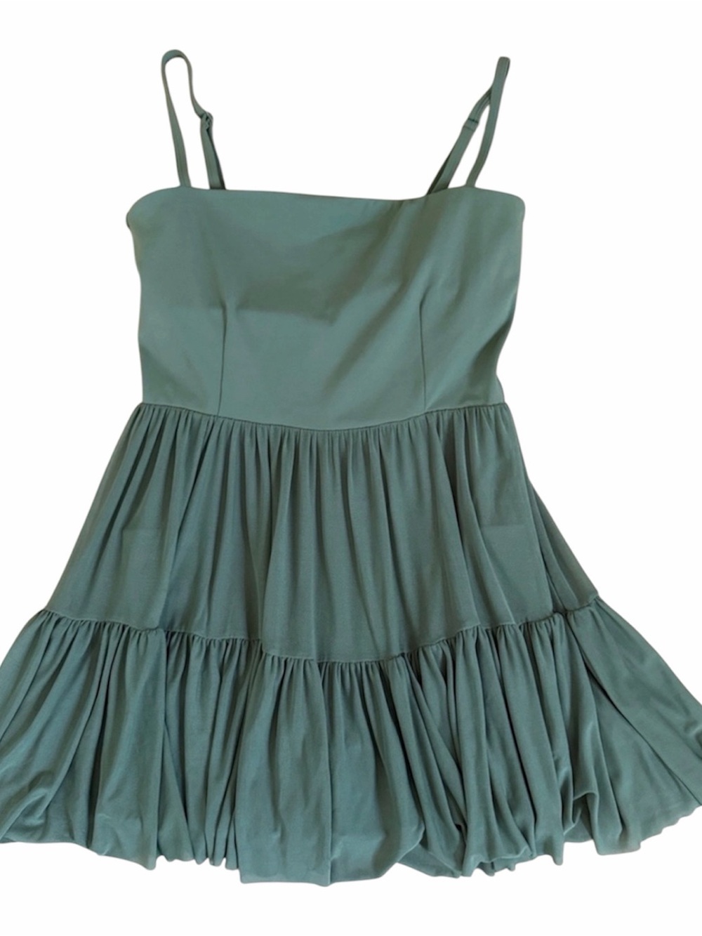 Blogilates Ballerina Sleeveless Tiered Green Active dress Size XS